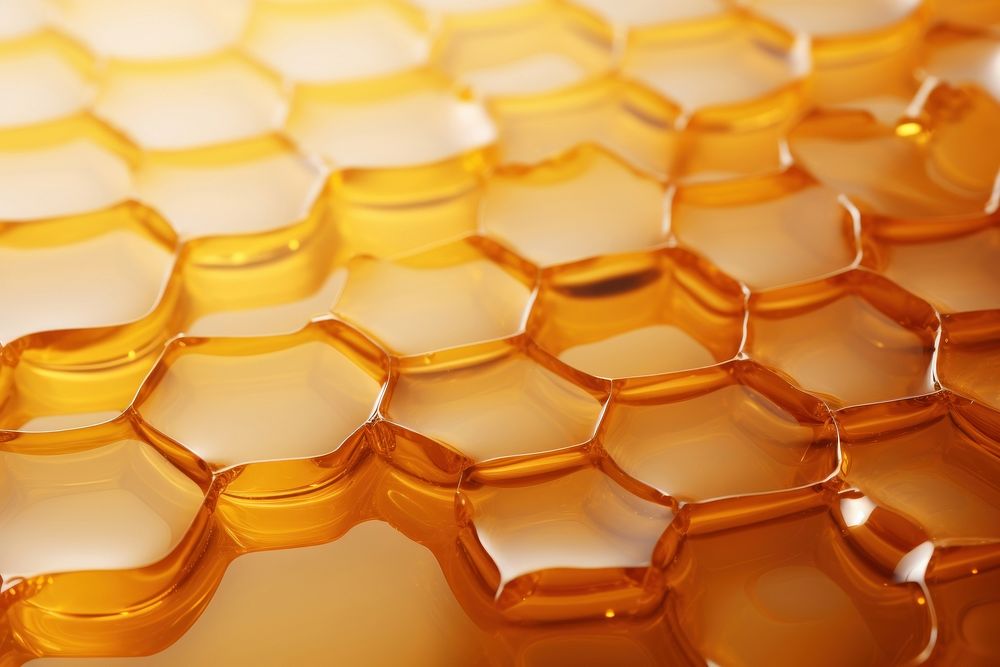 Honeycomb on honey fluid pattern backgrounds repetition abstract.