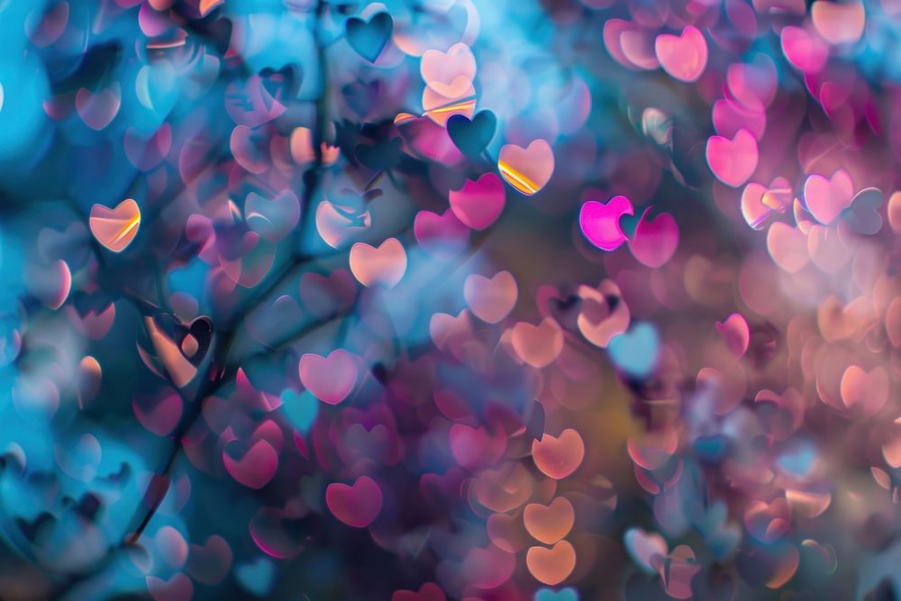 Heart bokeh background backgrounds outdoors nature.