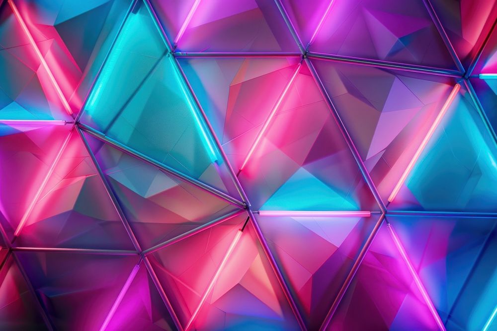 Neon light geometric digital background backgrounds pattern purple.