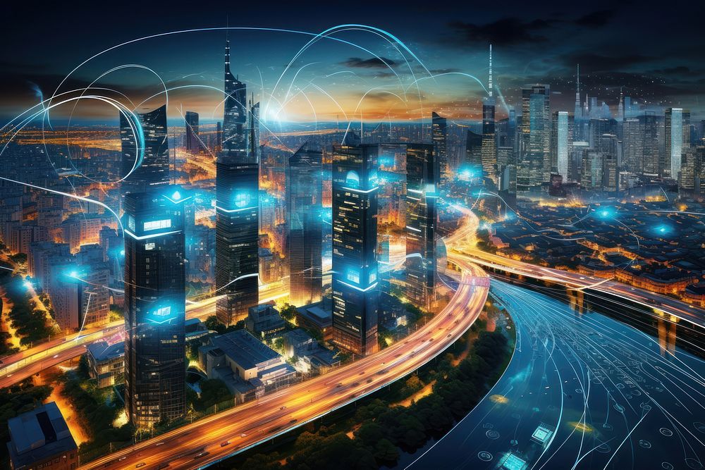 Smart city virtual interface architecture metropolis technology.