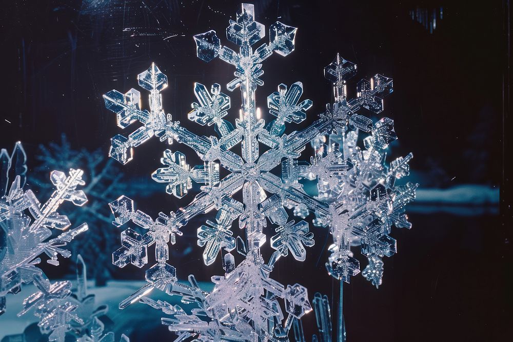 Snowflake crystal creativity decoration.