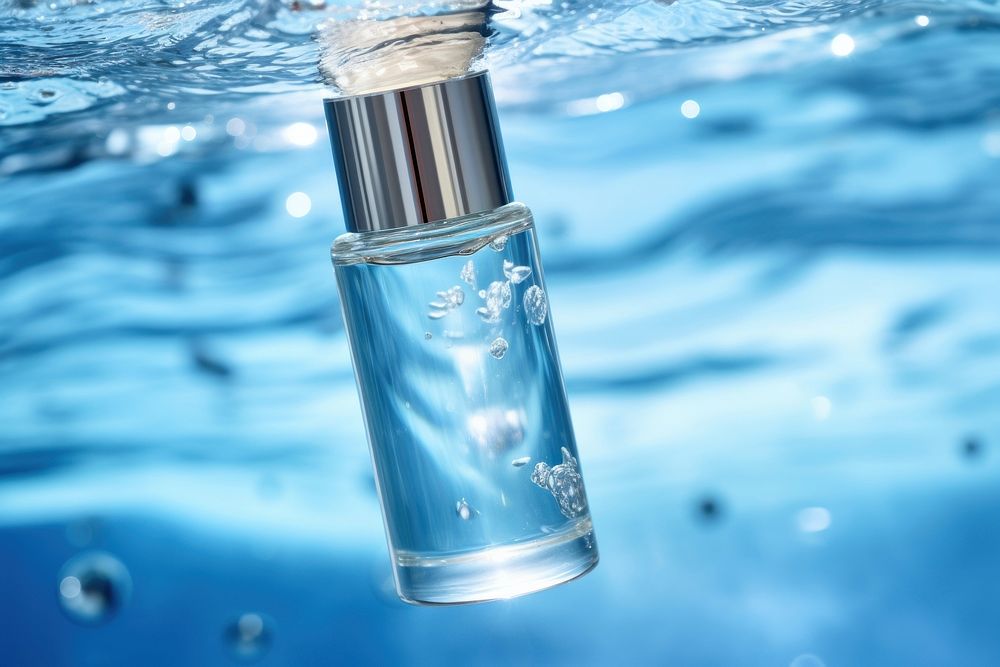 Serum skincare cosmetics perfume bottle.