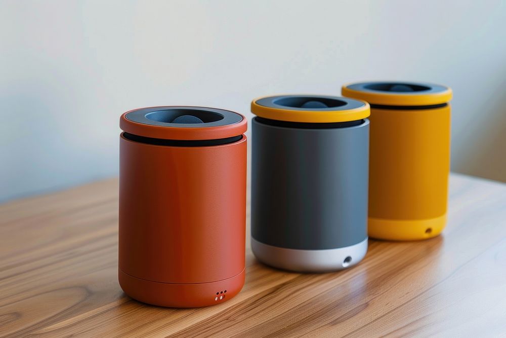 Portable bluetooth speakers technology container flowerpot.