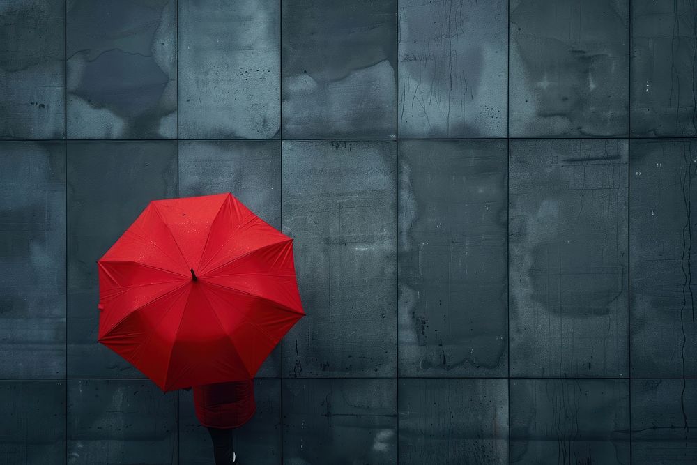 Red umbrella architecture backgrounds protection.