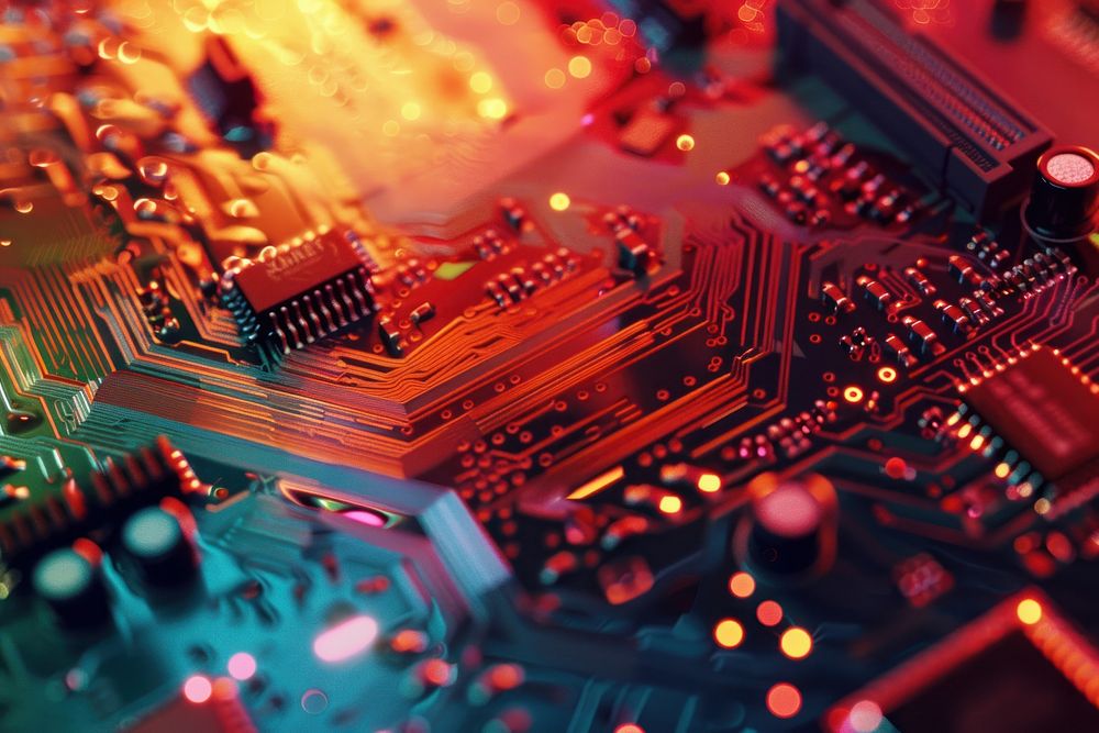 Technology background backgrounds motherboard electronics.