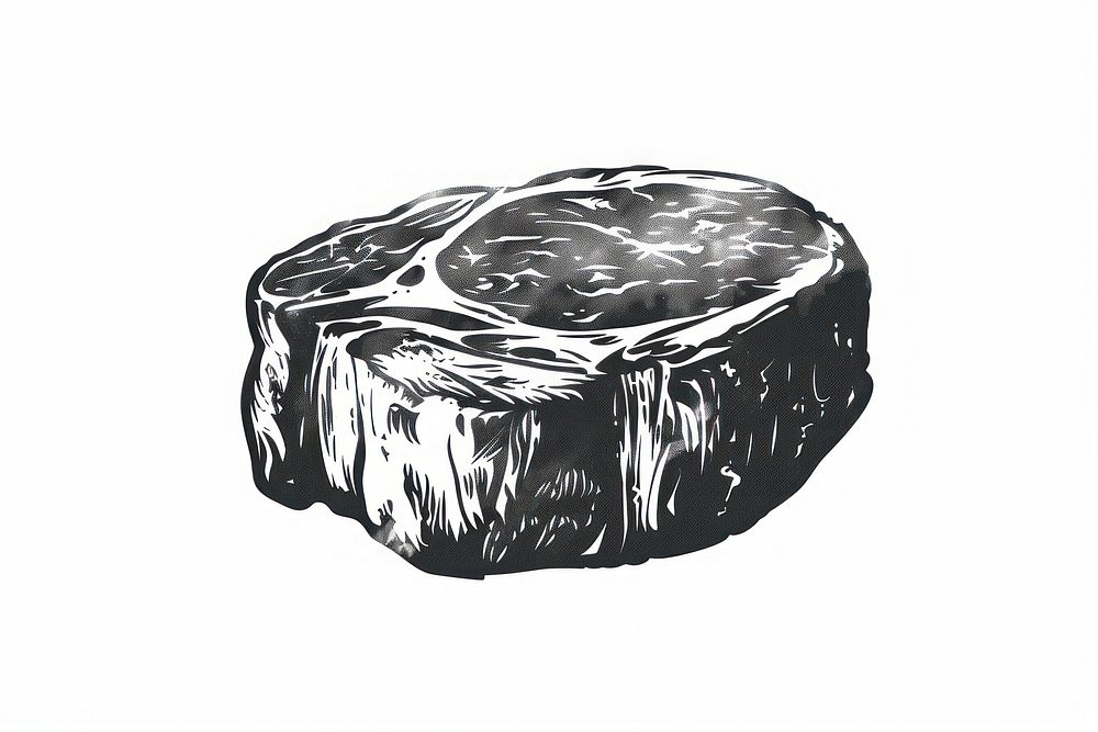 Meat icon drawing sketch black.