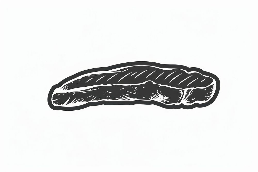 Meat icon drawing sketch food.