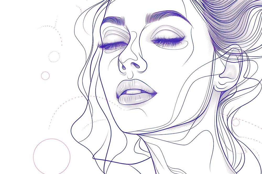 Cosmetic icon beauty drawing sketch line.