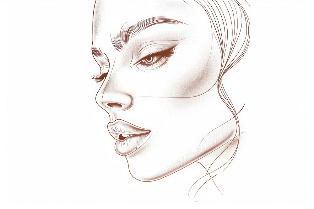 Cosmetic icon beauty drawing sketch adult.