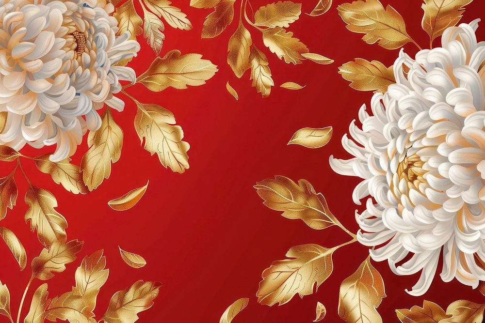 Floral pattern flower backgrounds chrysanths.