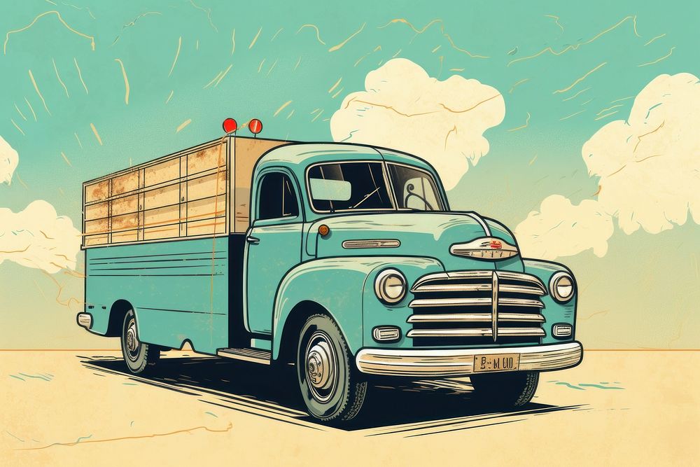 Truck vehicle car transportation.