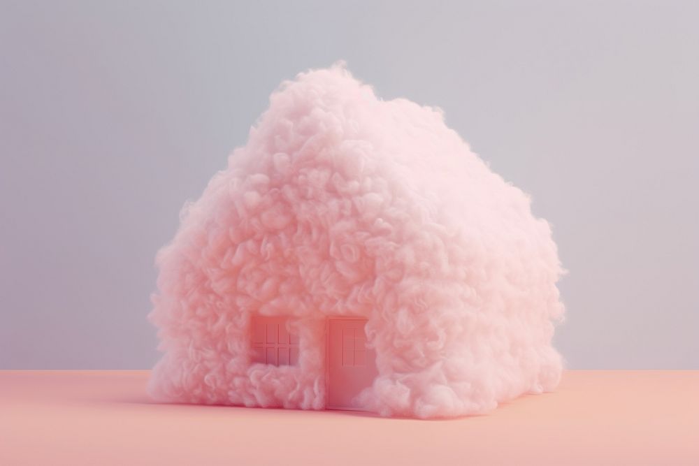 Fluffy house confectionery outdoors iceberg.