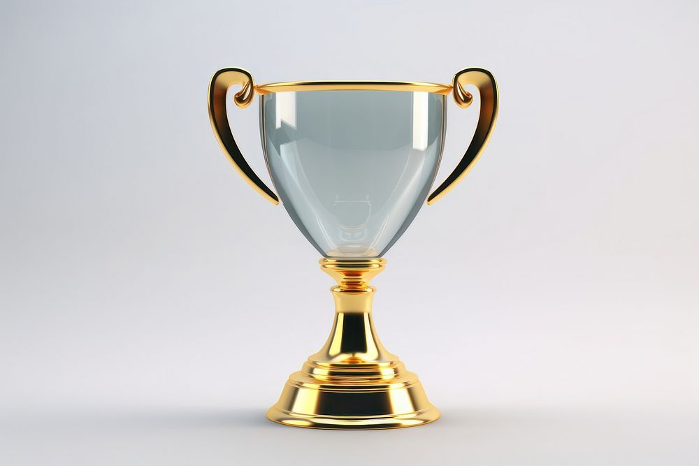 Trophy cup reward glass achievement refreshment.