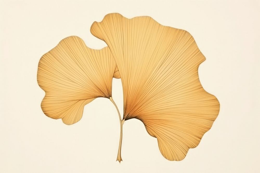 Traditional japanese ginkgo leaf plant fragility pattern.