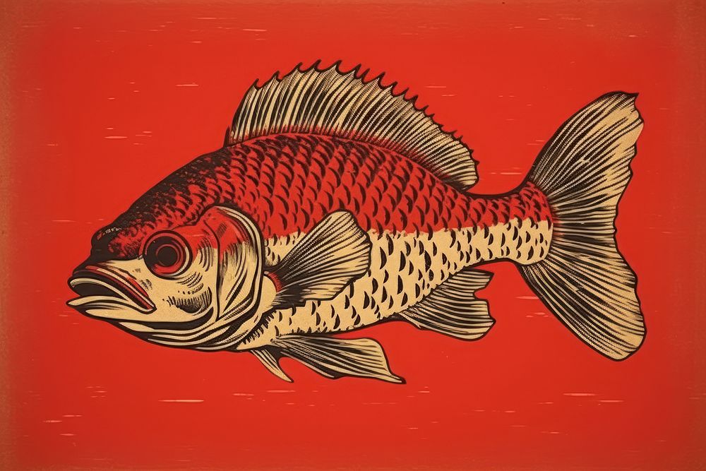 Traditional japanese koifish animal goldfish wildlife.