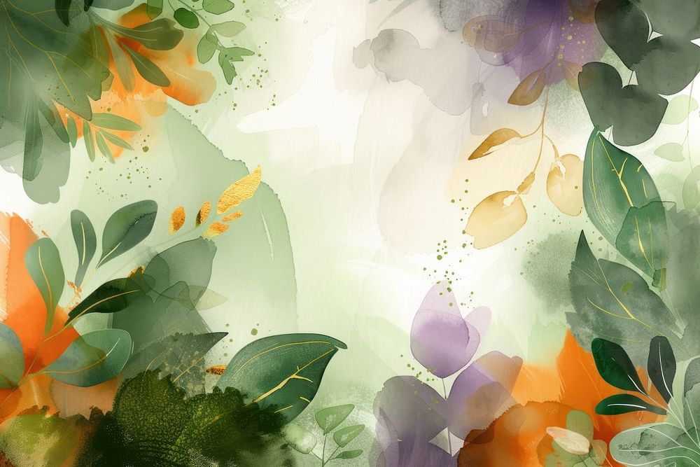 Vegetable watercolor background green backgrounds freshness.