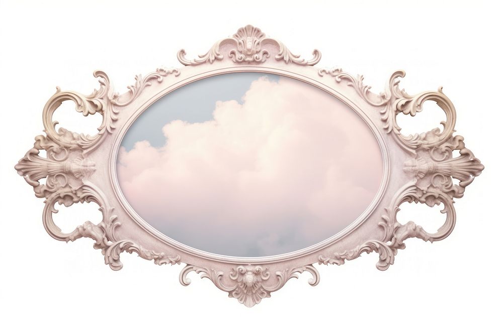 Cloud frame cloud white background.