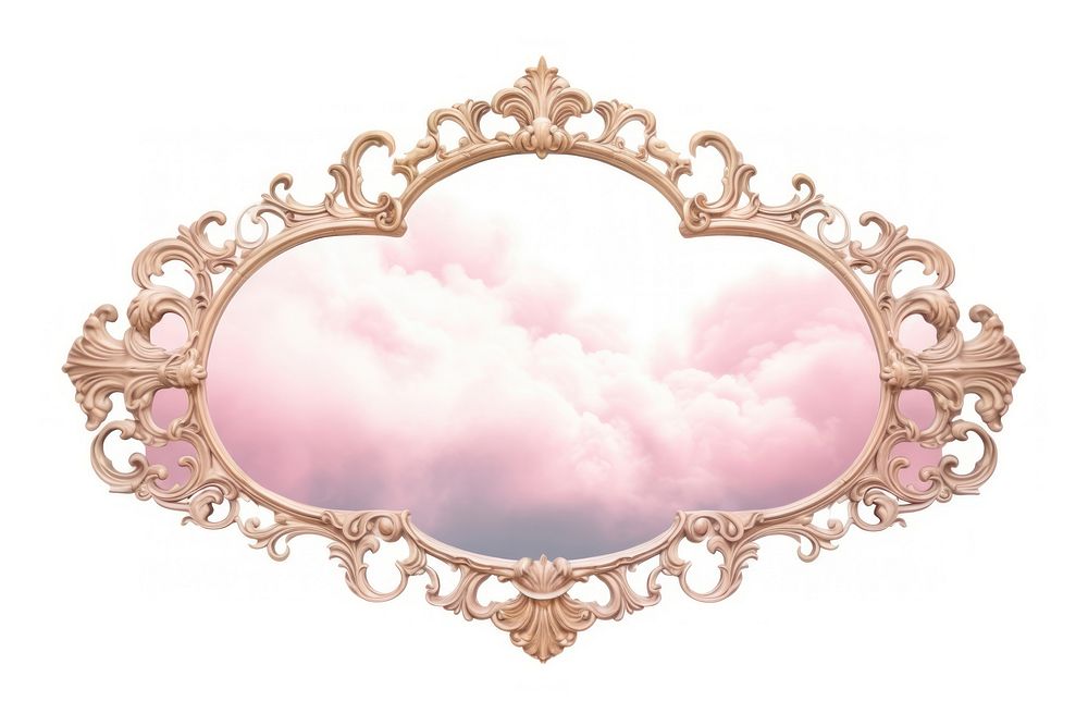 Cloud frame cloud white background.