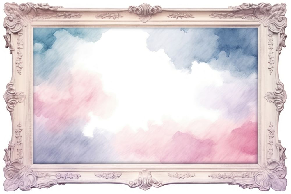 Watercolor backgrounds painting frame.