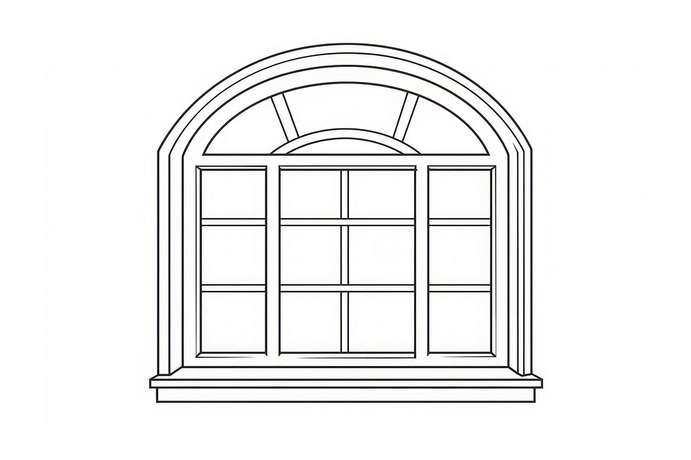 Window architecture sketch line.