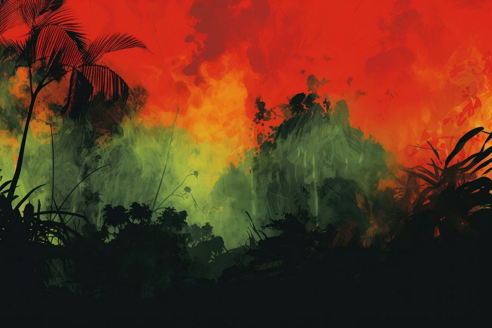 Fire Jungle backgrounds outdoors nature.