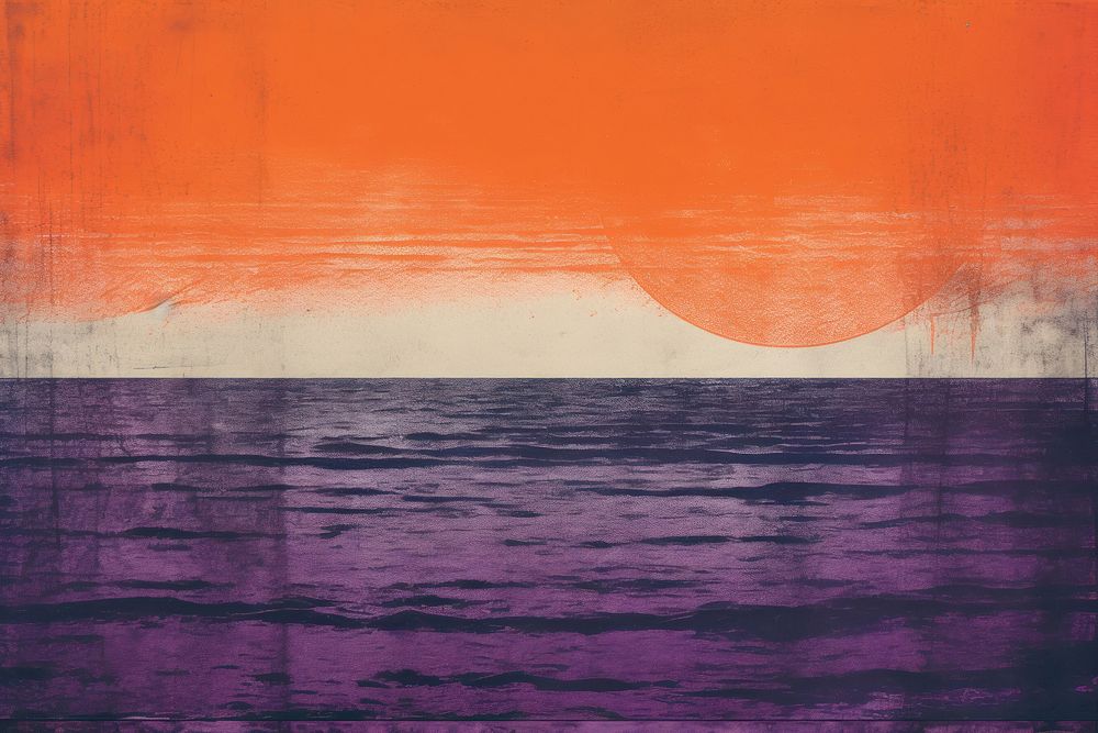 Orange and Purple Ocean purple backgrounds textured.