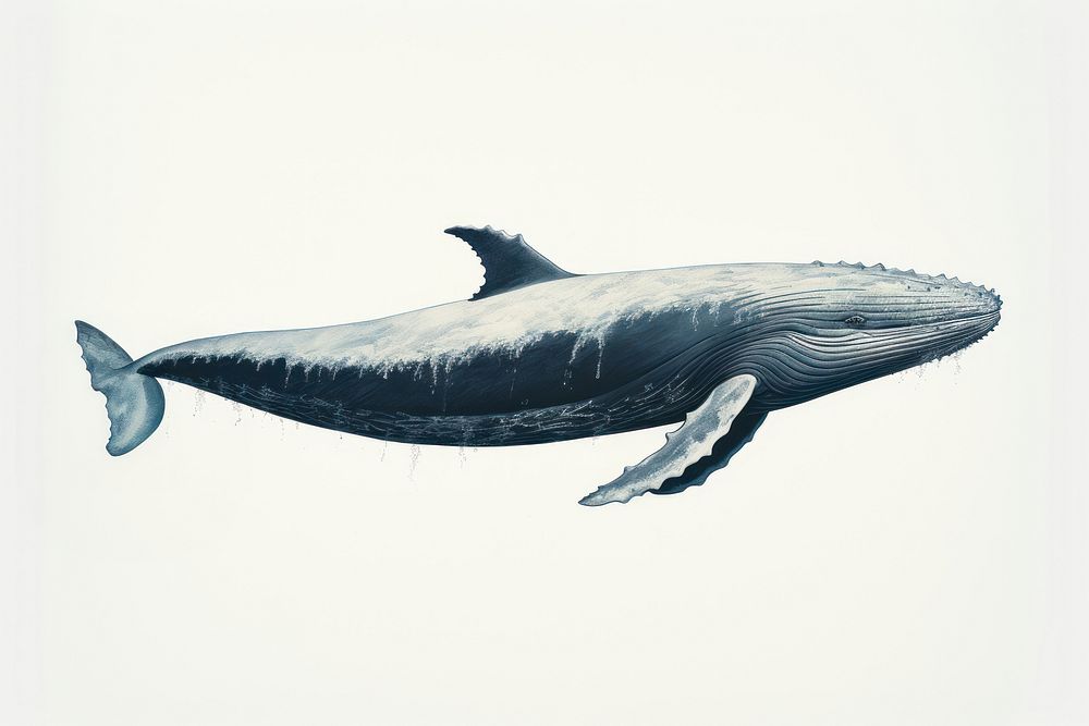 Whale in Ocean whale animal mammal.