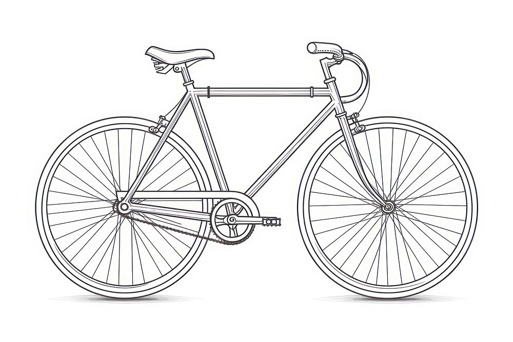 A bicycle vehicle sketch wheel.