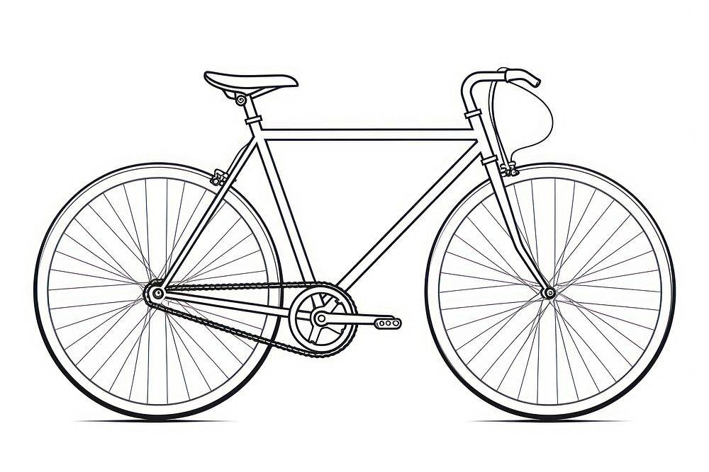 A bicycle vehicle sketch wheel.