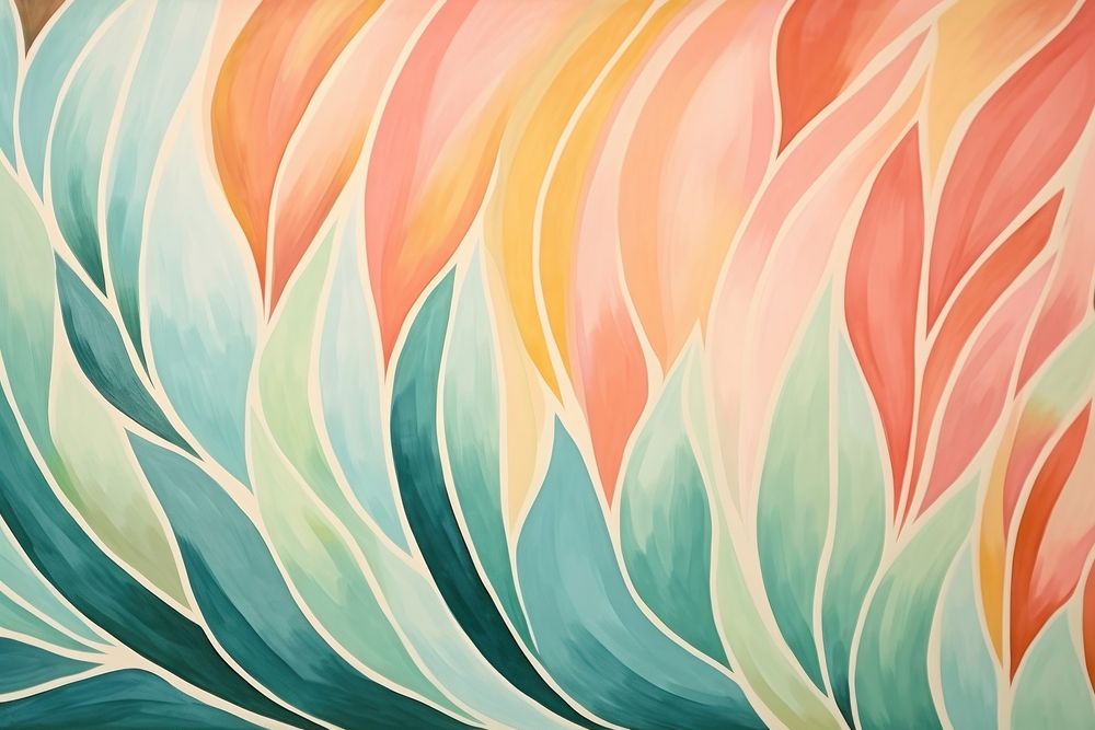Leaf backgrounds abstract painting.