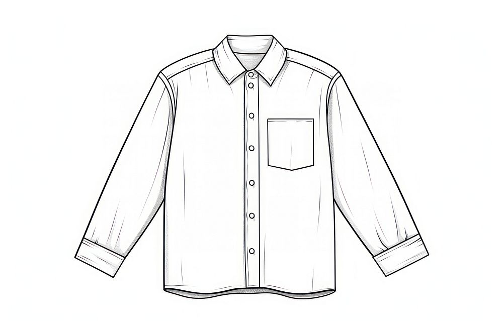 A shirt sketch drawing sleeve.