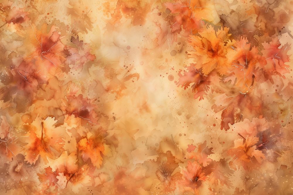 Autumn watercolor background backgrounds painting autumn.