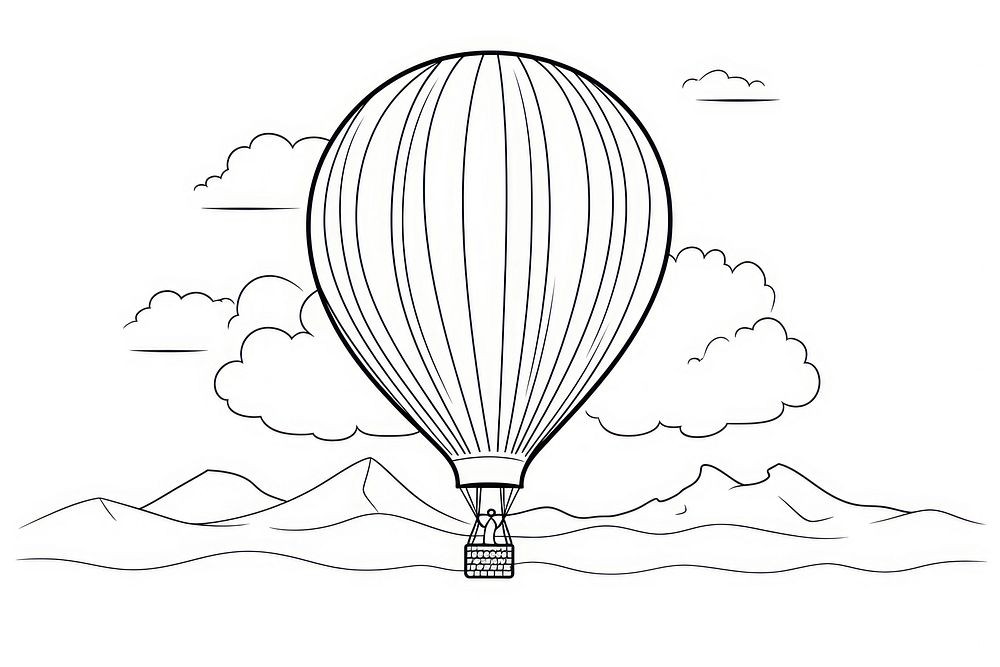 Balloon sketch aircraft vehicle.