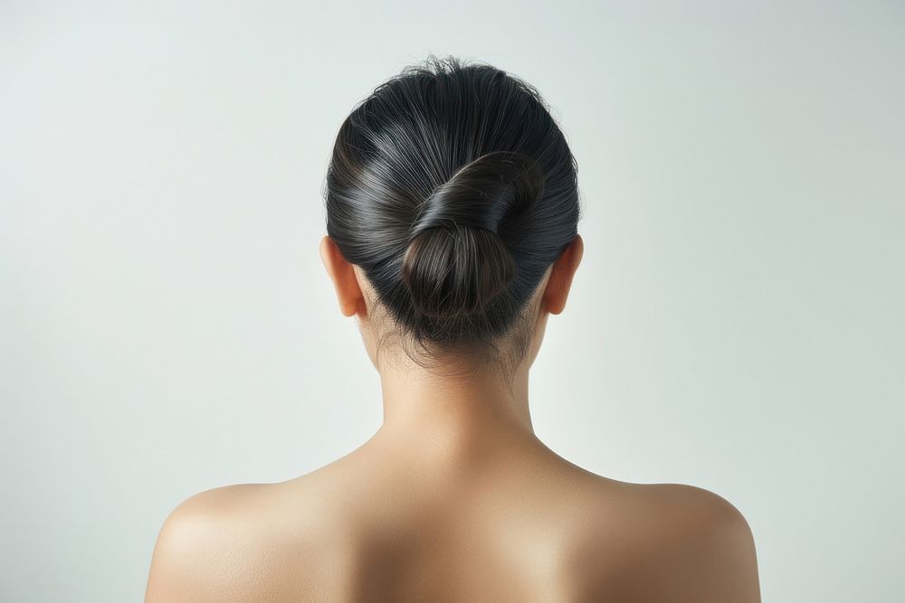 An Asian woman adult back skin.