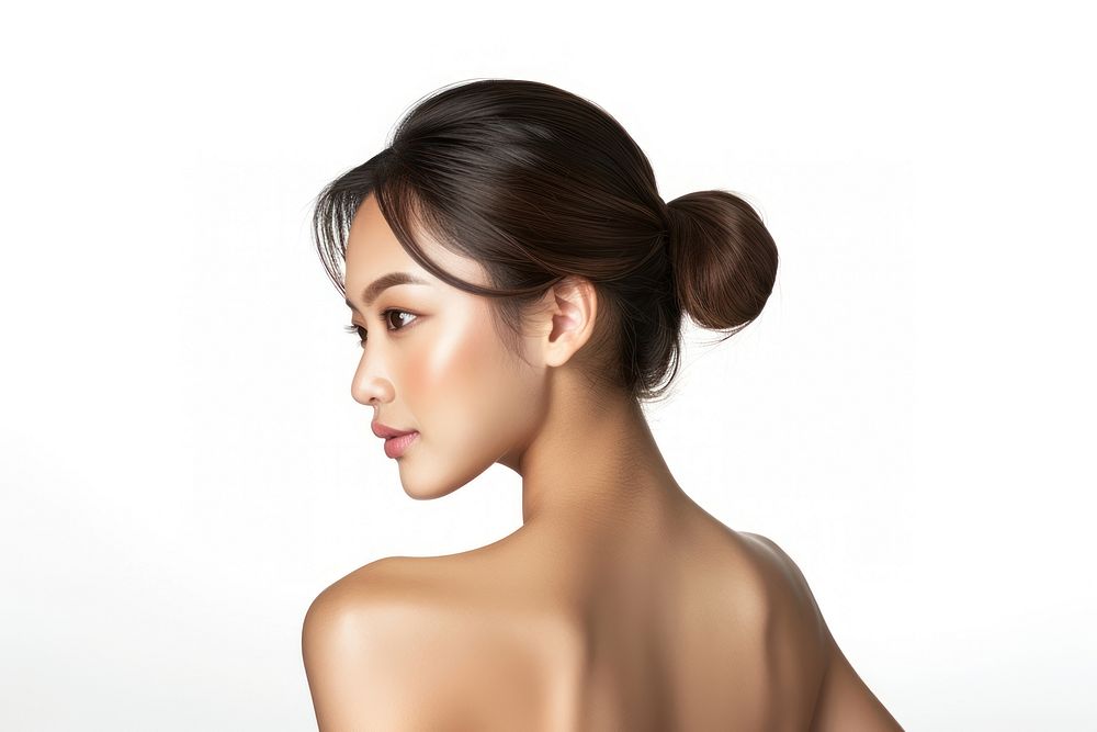 An Asian woman portrait adult skin.