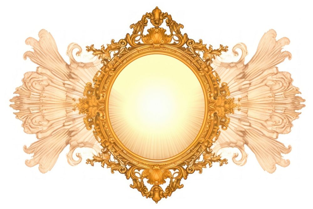 Angel and Sun with Cloud chandelier lighting gold.