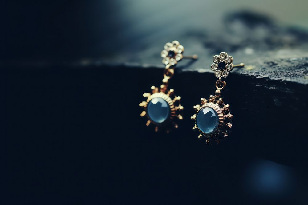 Cute earrings gemstone jewelry diamond.
