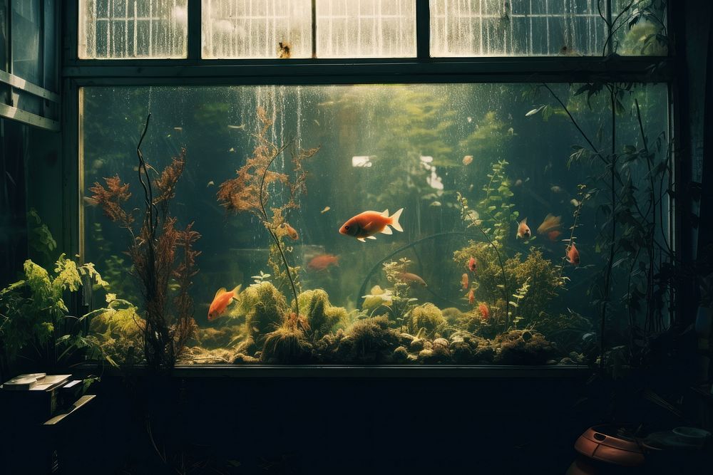 Aquarium outdoors nature animal.