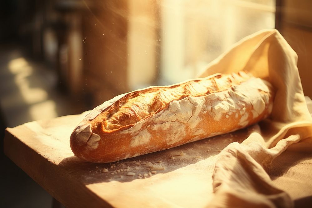 Baguette bread food viennoiserie.
