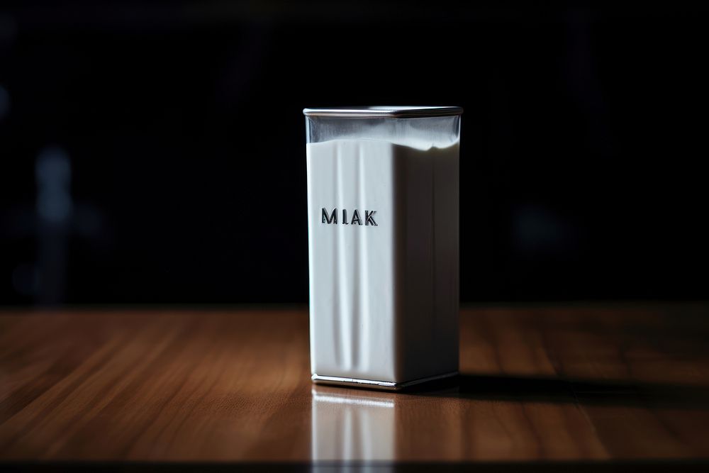 Drink milk darkness lighting.
