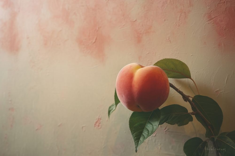 Peach plant fruit wall.