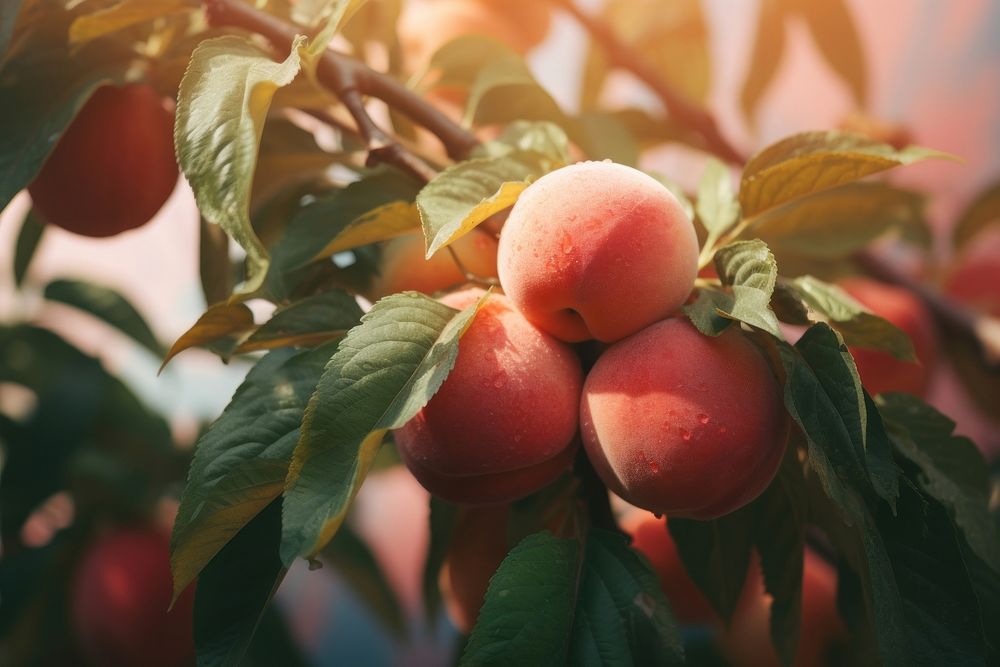Peach plant fruit food.