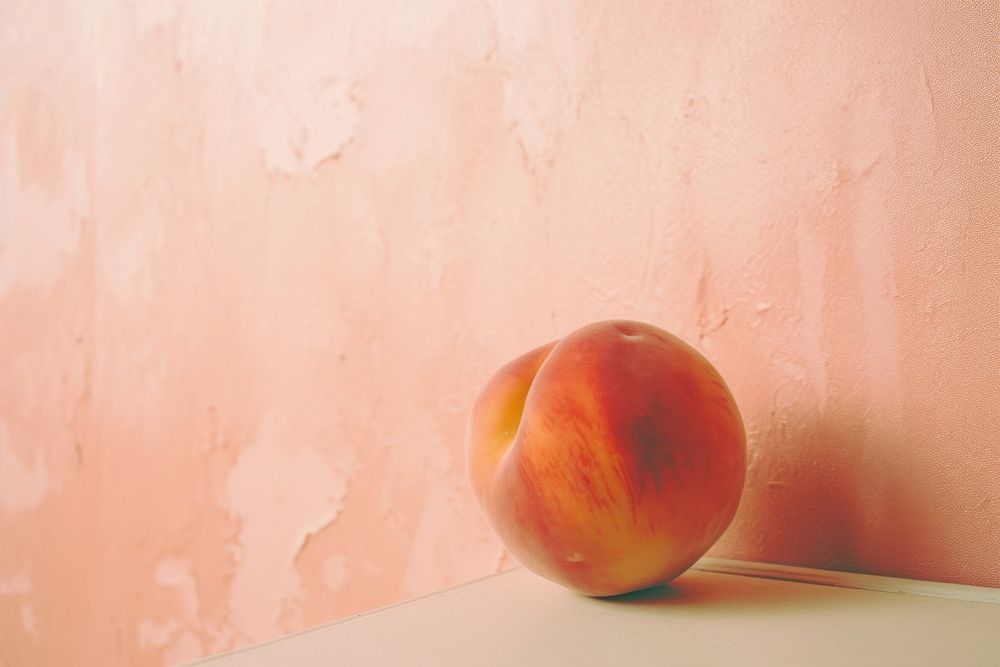 Peach apple fruit plant.