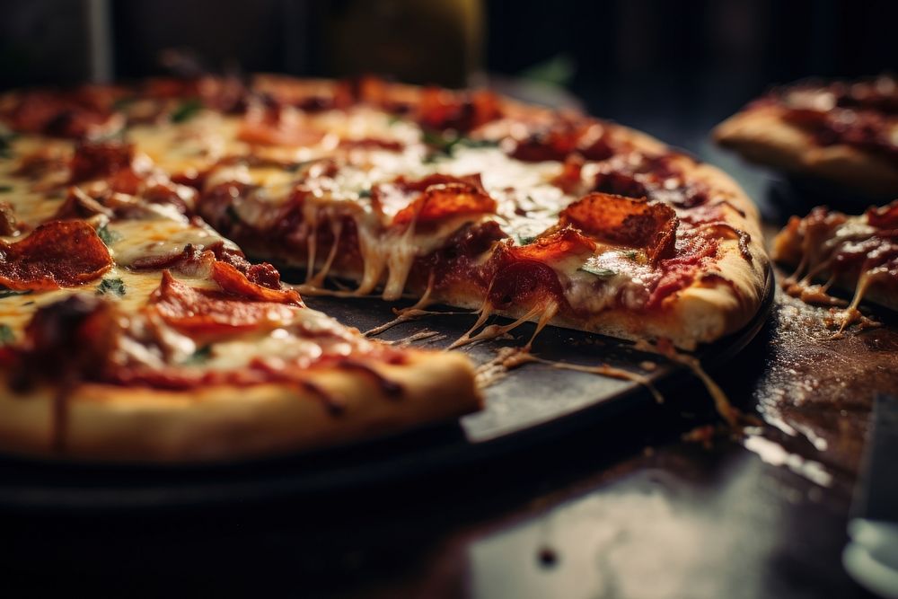 Pizza food mozzarella pepperoni.