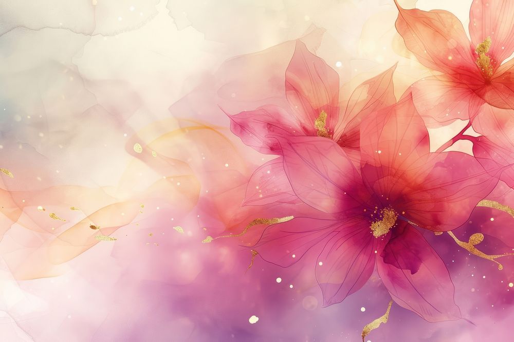 Floral watercolor background petal backgrounds blossom.