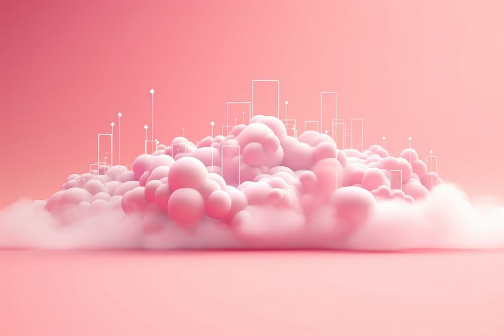 Abstract background technology cloud pink.