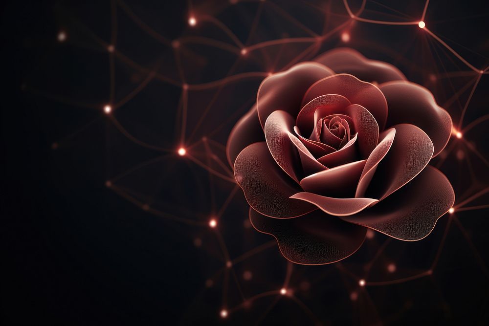 Abstract background rose technology pattern.