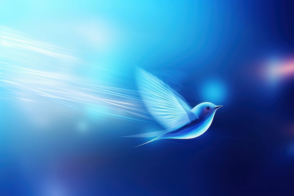 Digital abstract background bird blue | Free Photo Illustration - rawpixel