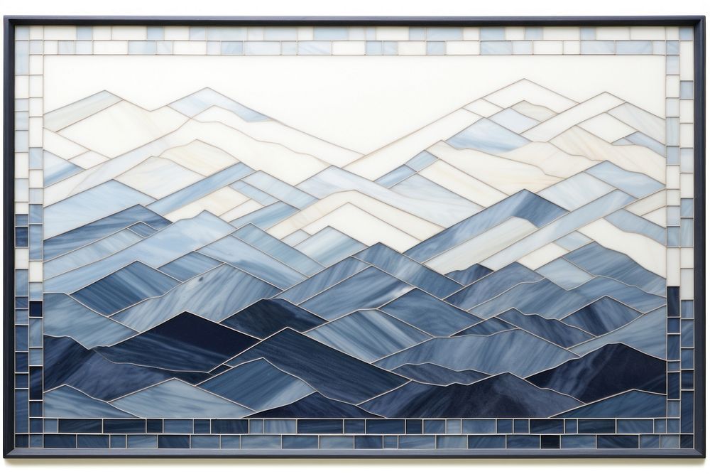 Mountain art backgrounds mosaic.