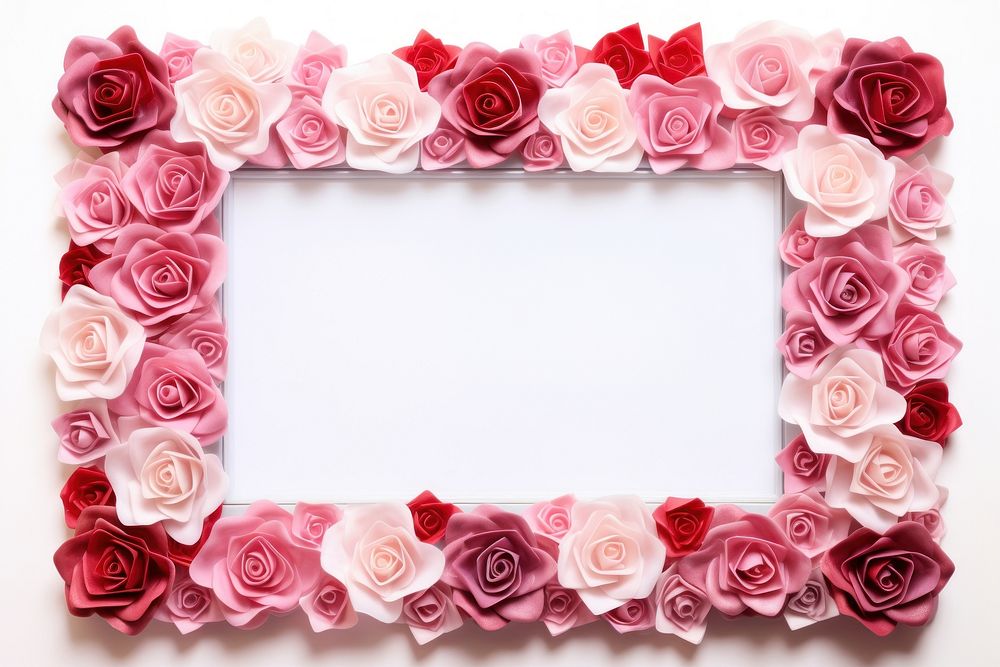 Rose backgrounds flower frame.